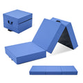 EGOHOME Blau Klappmatratze H3, 3-teilige Gästematratze 15cm Höhe mit Bambus-Memory-Schaum