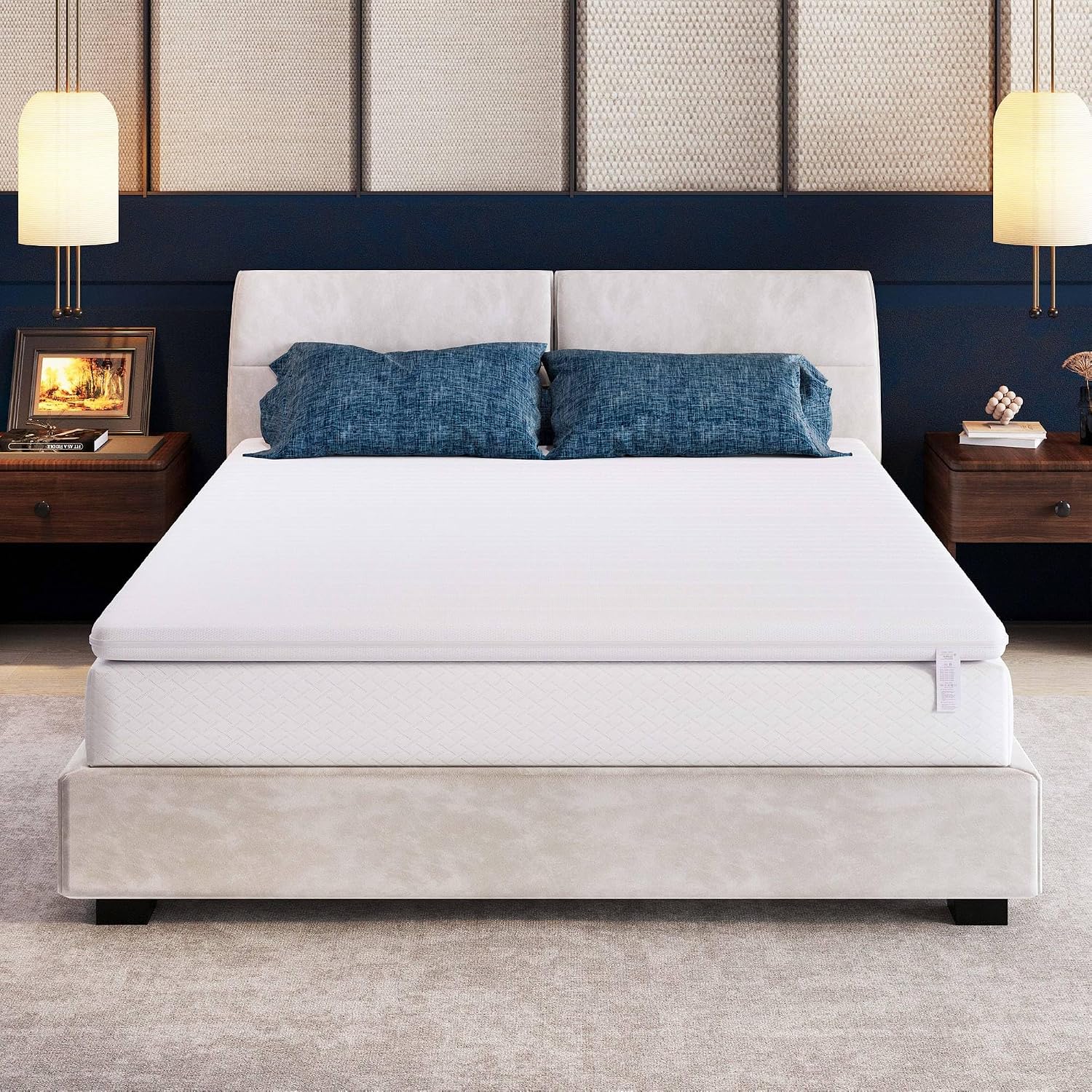 EGOHOME Memory Foam Matratzentopper, Topper 8cm Höhe, H2 Matratzenauflage