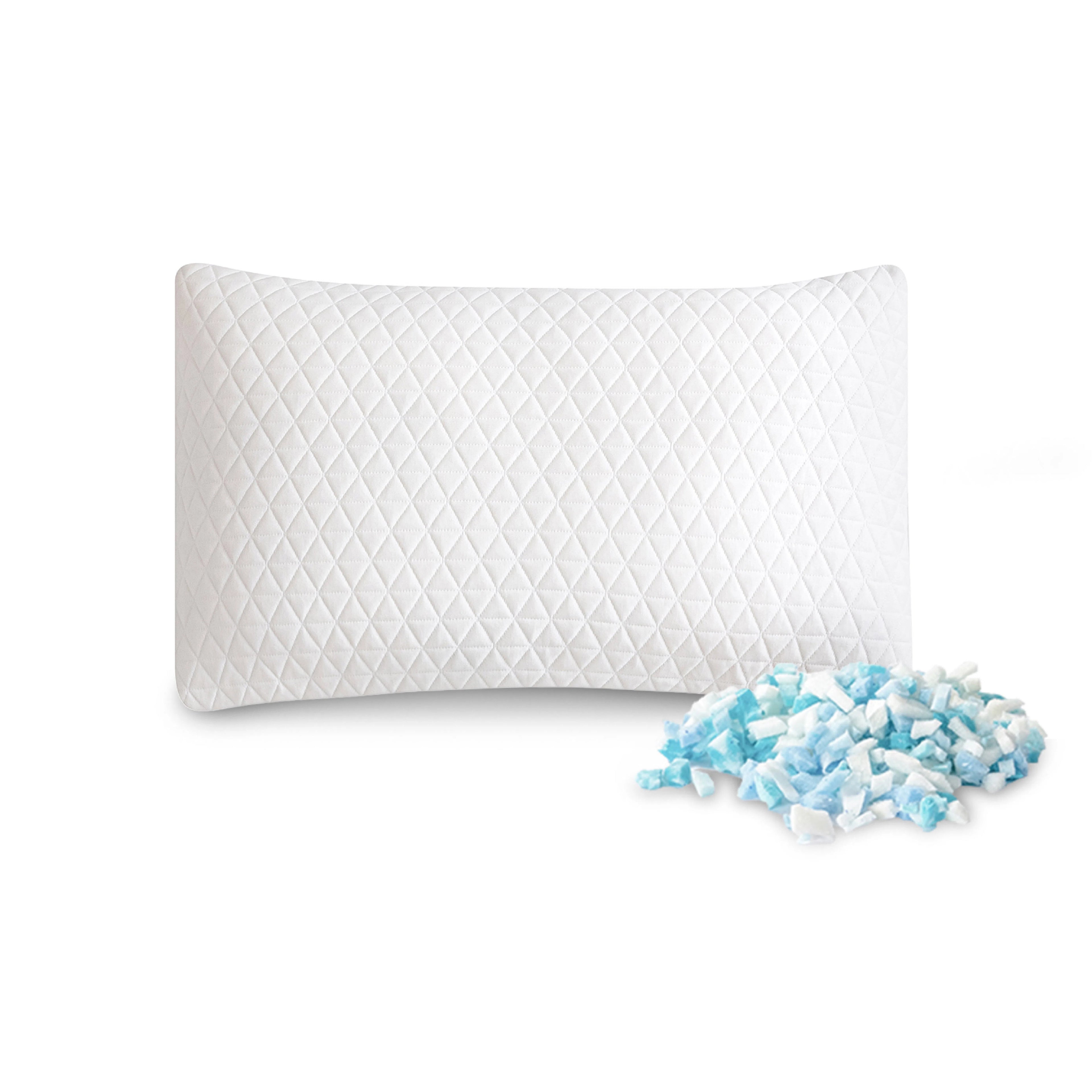 EGO HOME Memory Foam Kopfkissen 40x80 cm mit zerkleinertem Memory-Schaum - Atmungsaktiv Ergonomisches Nackenstützkissen für Seitenschläfer, Rückenschläfer & Bauchschläfer - ÖKO-TEX - Waschbarer Bezug