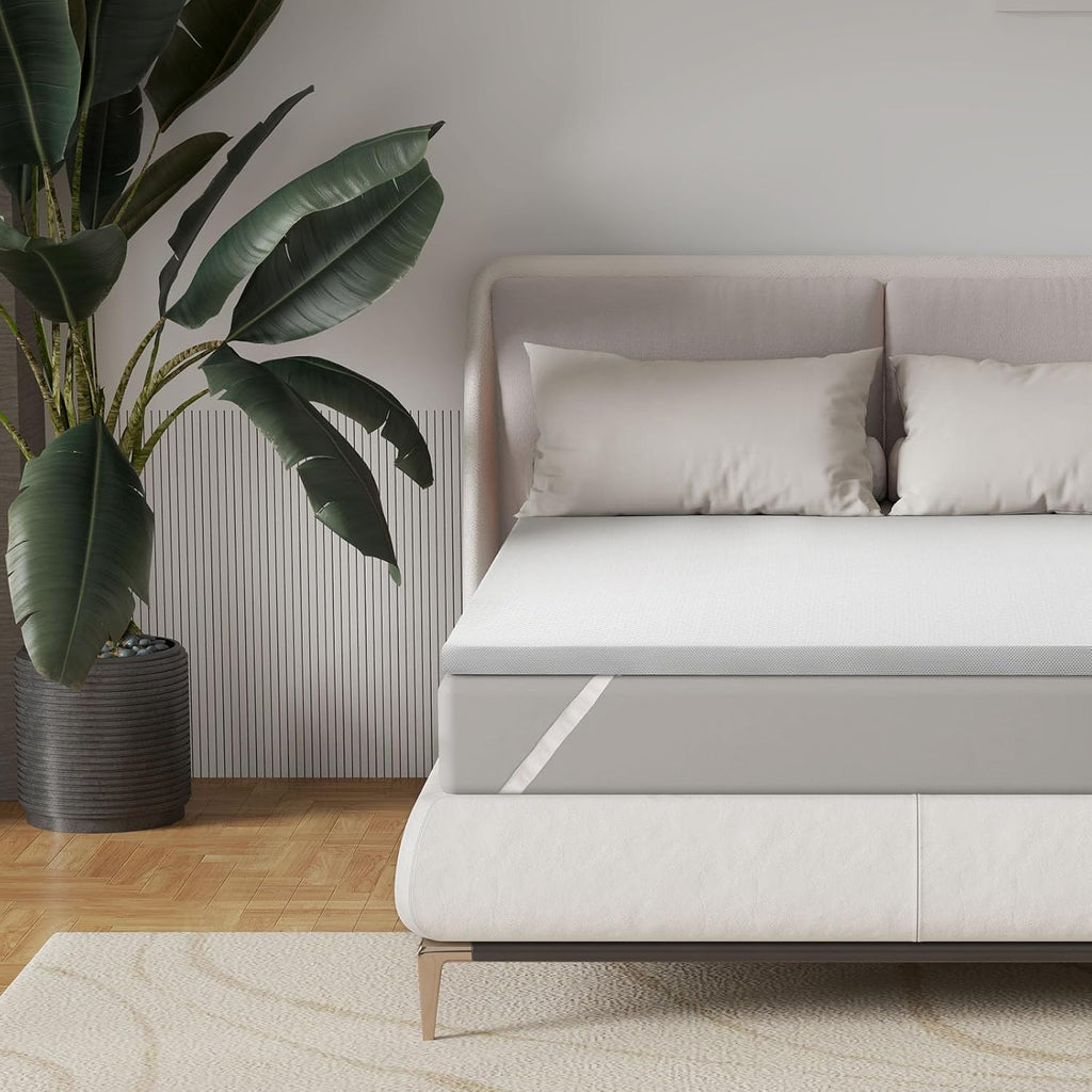EGO HOME Matratzen Topper 5cm Höhe Matratzentopper aus Memory-Schaum Öko-TEX Zertifiziert, Abnehmbaren und Waschbaren Matratzenauflage für Boxspringbett Matratzen Schlafsofa