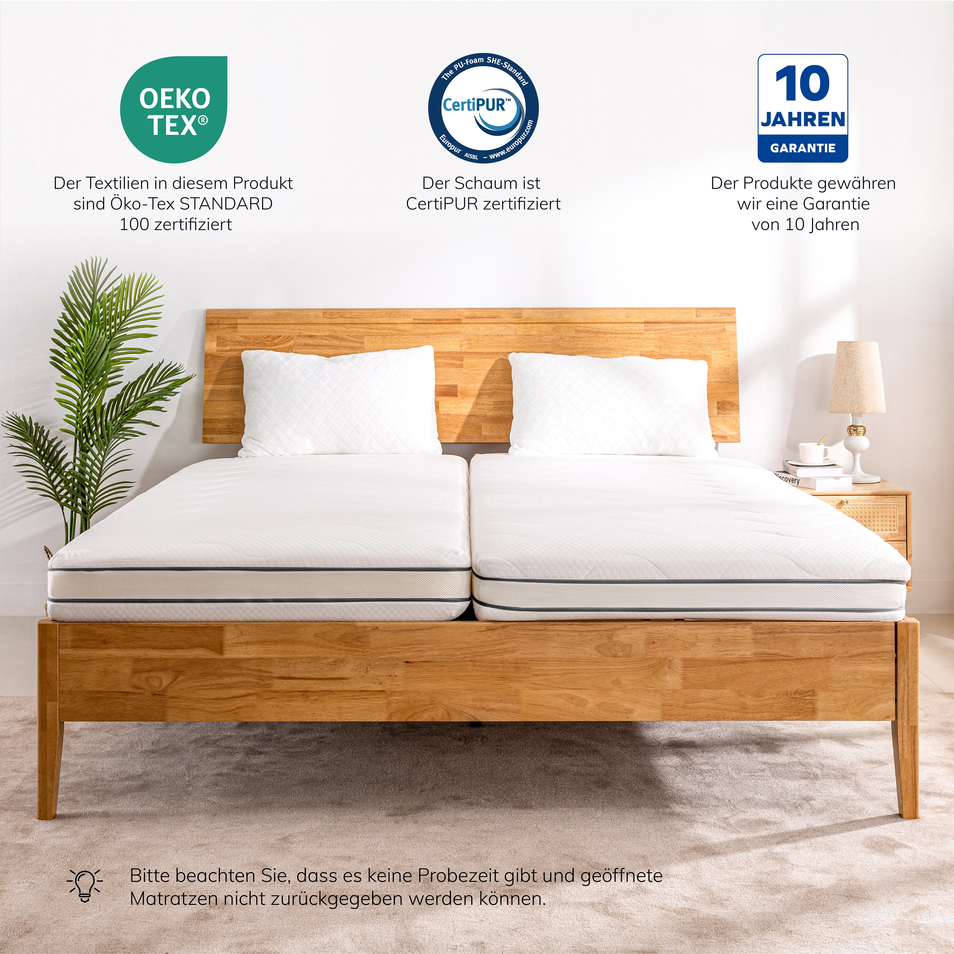 EGO HOME Matratze  Härtegrade H2 und H3, 18cm Höhe Wendbare Matratze 2 in 1 Kaltschaummatratze aus Gel Memory Foam, Schaumstoffmatratze 7-Zonen Ergonomisch und Atmungsaktiv, Öko-Tex Zertifiziert