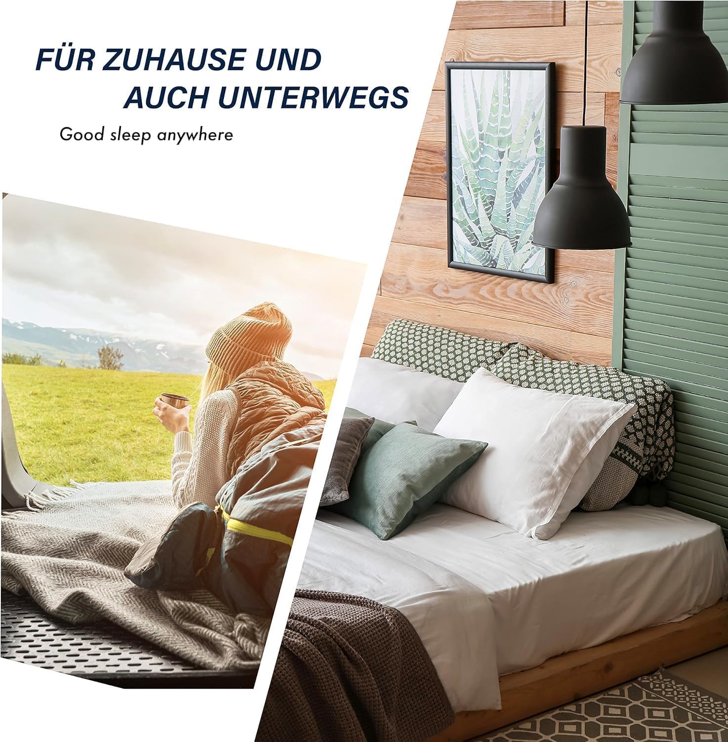 Matratzentopper mit Bequemer Schaumstoff Matratzenauflage Höhe 6 cm 7-Zonen Ergonomisch Matratzen Topper, Eierschalen-Schnitt, Ohne Bezug, CertiPUR Zertifiziert