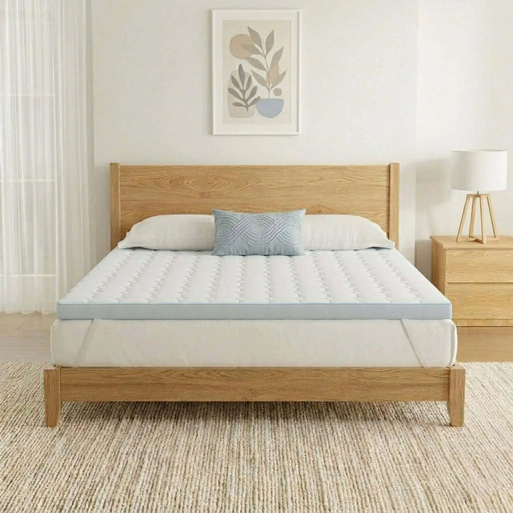 EGOHOME Matratzen Topper 7cm Höhe | 7 Zonen ergonomisch Matratzentopper | Öko-TEX Zertifiziert | Matratzenauflage für Boxspringbett Schlafsofa