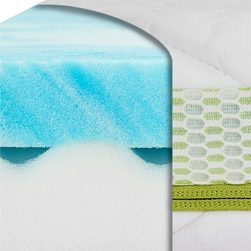 EGOHOME Gel Topper H3/H4, Matratzen Topper mit Komfort-Gel-Schaum und Atmungsaktiv & Waschbar Bezug, ÖEKO-Tex Zertifiziert, Matratzentopper 7cm Höhe für Boxspringbett Schlafsofa Bett