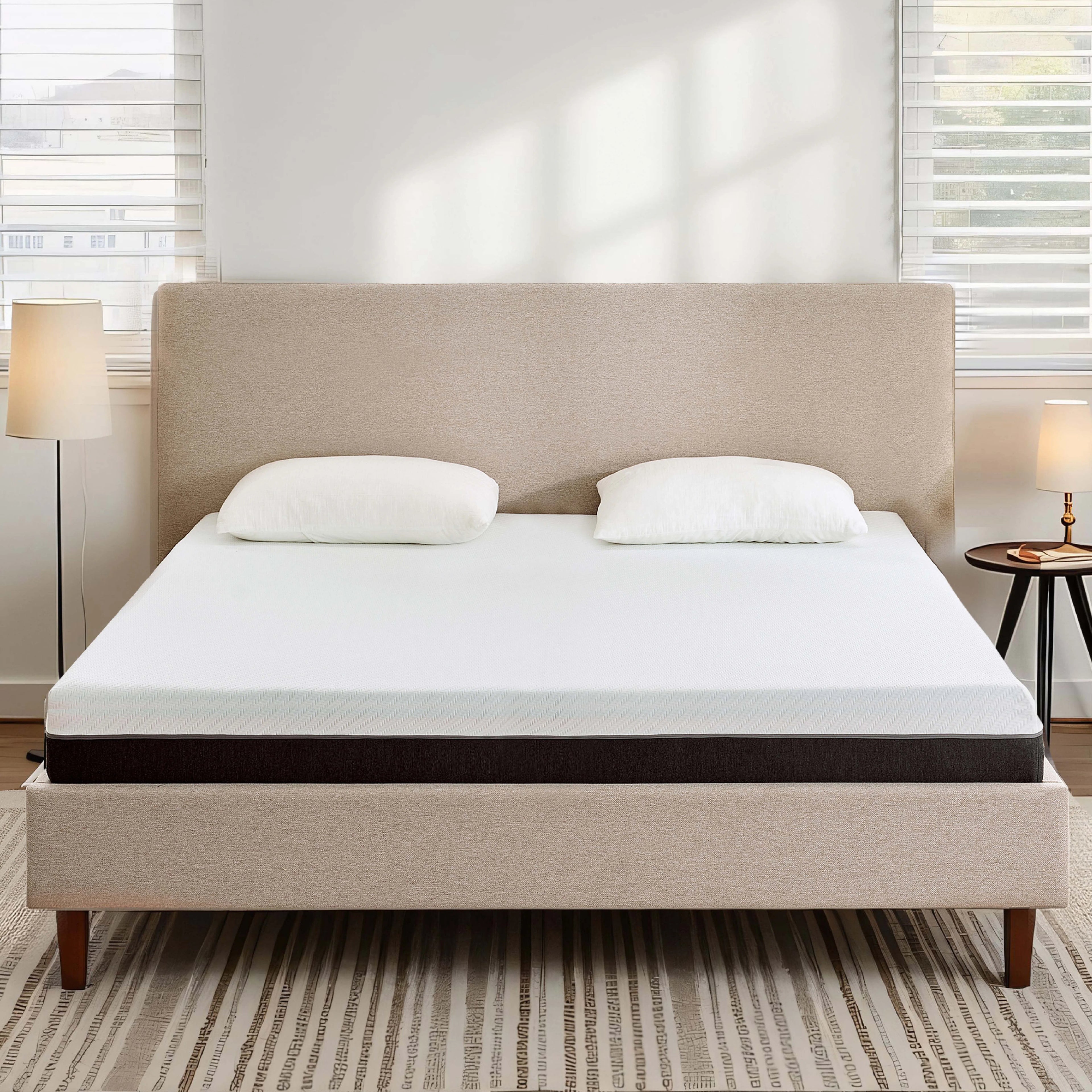 EGO HOME Matratze  | 20 cm Höhe, Mittelfest | 7-Zonen-Tonnentaschenkern für Komfort & Rückenstütze | Klimaregulierend mit waschbarem Bezug | Öko-Tex Zertifiziert