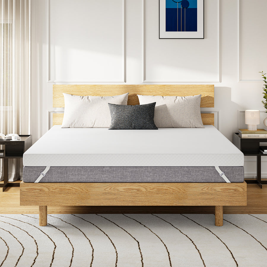 EGOHOME Matratzentopper H2/H3 mit Viscoschaum & Komfortschaum, 7CM Höhe