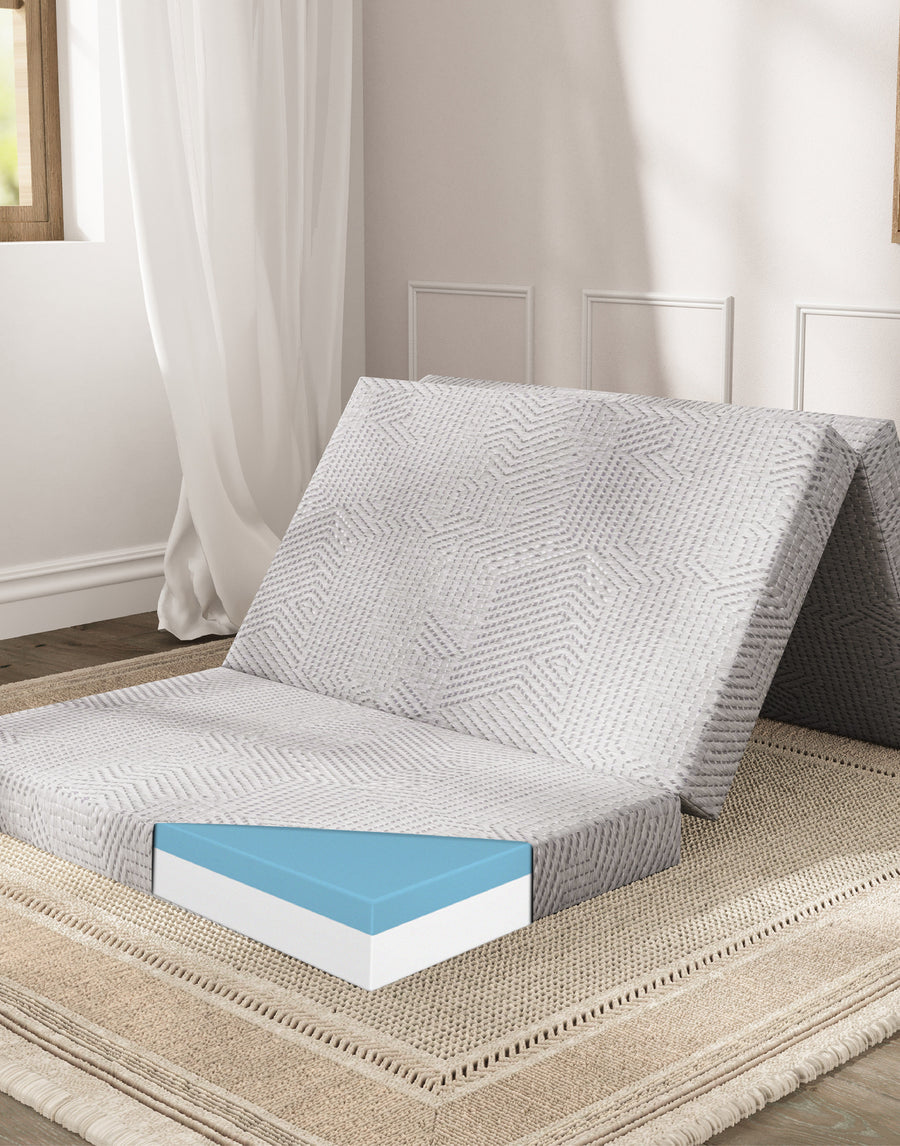 EGOHOME Klappmatratze Hoch 10 cm, Härtegrade H3