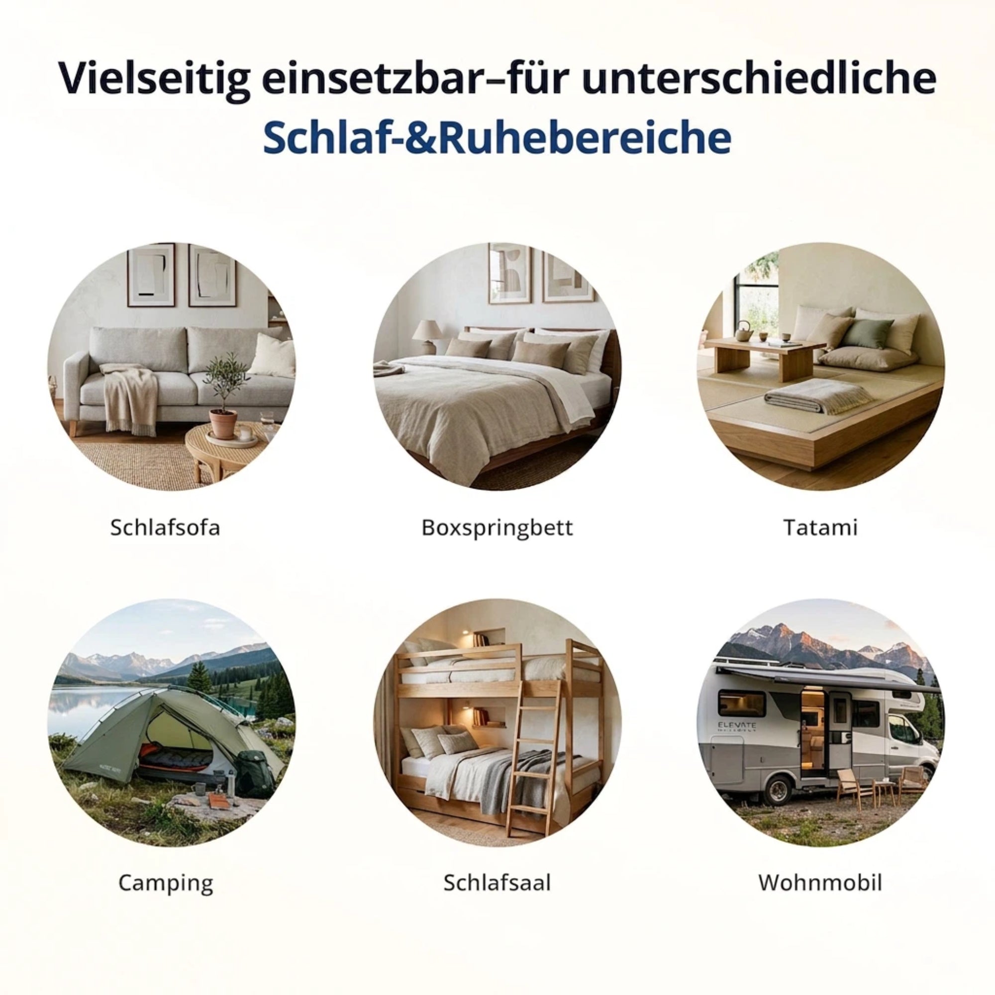 EGOHOME Matratzen Topper 7cm Höhe | 7 Zonen ergonomisch Matratzentopper | Öko-TEX Zertifiziert | Matratzenauflage für Boxspringbett Schlafsofa