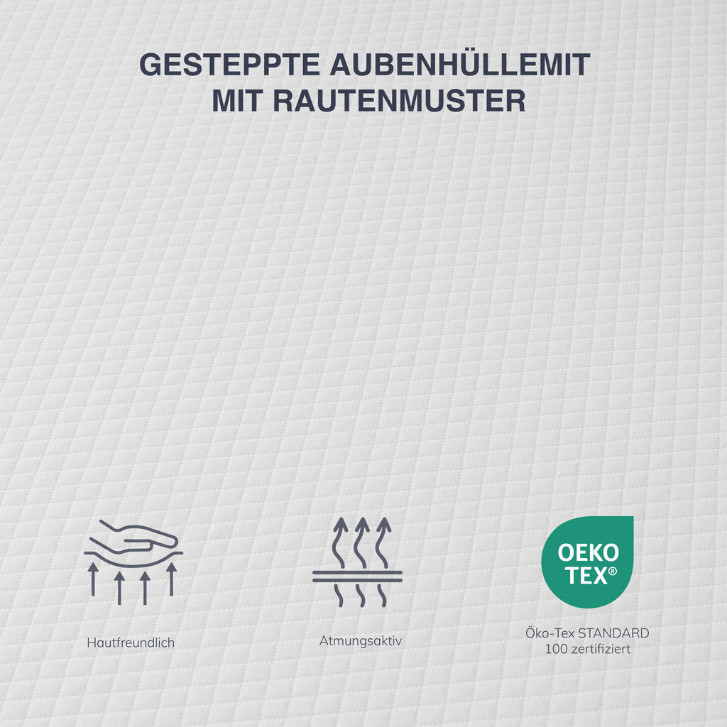 EGO HOME Matratzen Topper 5cm Höhe Matratzentopper aus Memory-Schaum Öko-TEX Zertifiziert, Abnehmbaren und Waschbaren Matratzenauflage für Boxspringbett Matratzen Schlafsofa