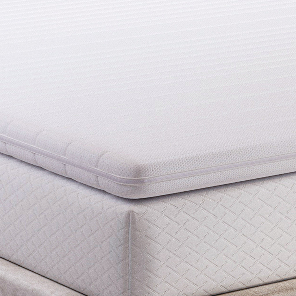 EGO HOME Matratzen Topper 8cm, Höhe Matratzentopper Härtegrade H2 mit 7-Zonen Spiral-Dorn Kaltschaumkern, Öko-TEX Zertifiziert, Matratzenauflage für Boxspringbett Schlafsofa
